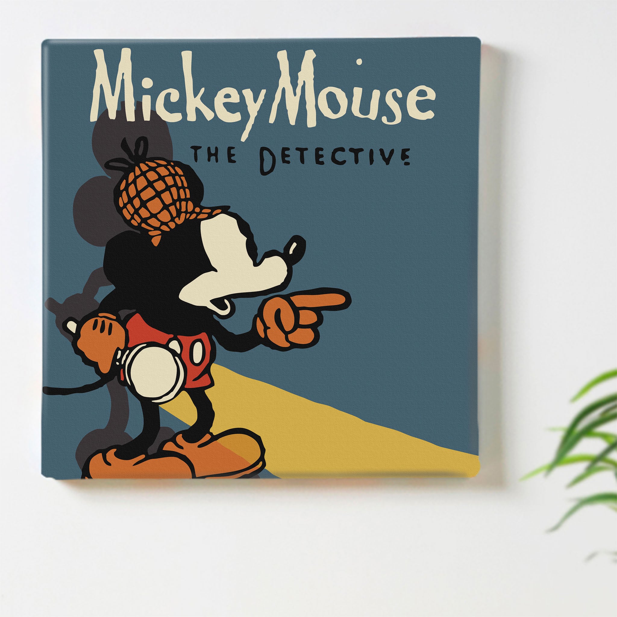 ミッキーマウスのファブリックボード インテリア 雑貨 アート レトロ dsny-1710-14
