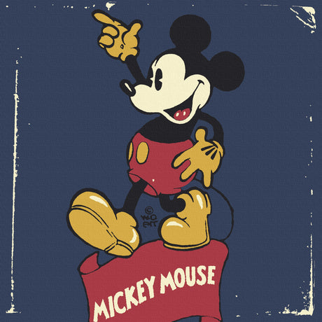 ミッキーマウスの壁掛けアート インテリア 雑貨 アート レトロ dsny-1710-21