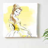 Belle fabric panel interior goods art panel canvas Disney princess dsny-1901-008