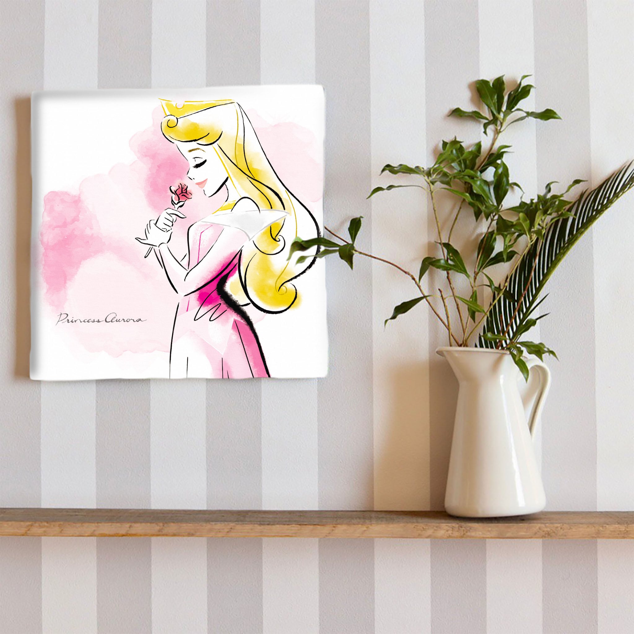 オーロラ姫の壁掛けアート インテリア雑貨 アートパネル キャンバス