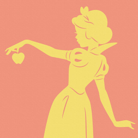 白雪姫のファブリックパネルセット インテリア雑貨 アートパネル キャンバス ディズニープリンセス オレンジ dsny-2011-12