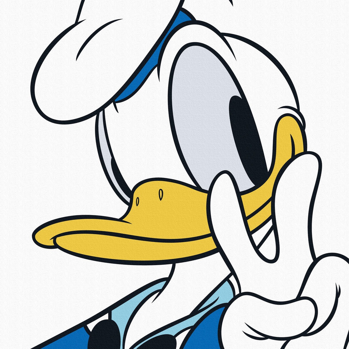 Donald Duck Fabric Panel Set Interior Goods Art Panel Canvas White dsny-2012-03