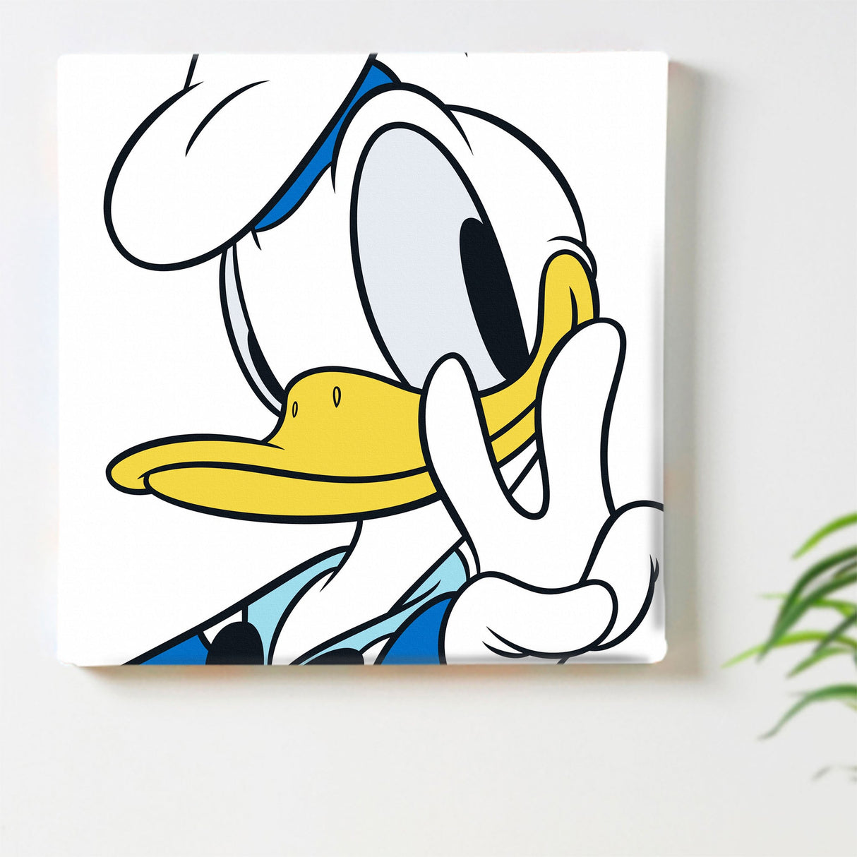 Donald Duck Fabric Panel Set Interior Goods Art Panel Canvas White dsny-2012-03