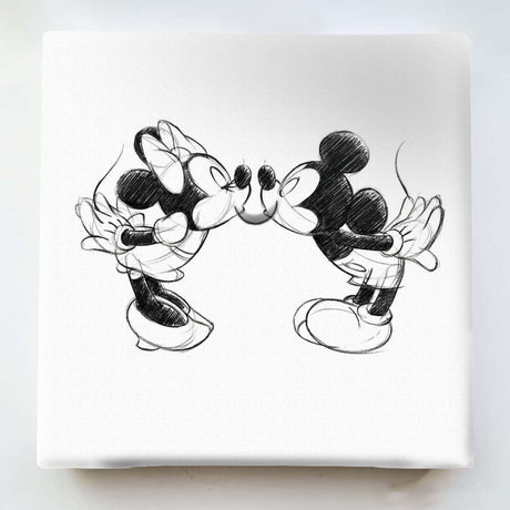 ミッキーマウスのIKEBANA 20×20×2.7cm 一輪挿し 花瓶 ミニーマウス モノクロ IKE-DSNY-2106-04