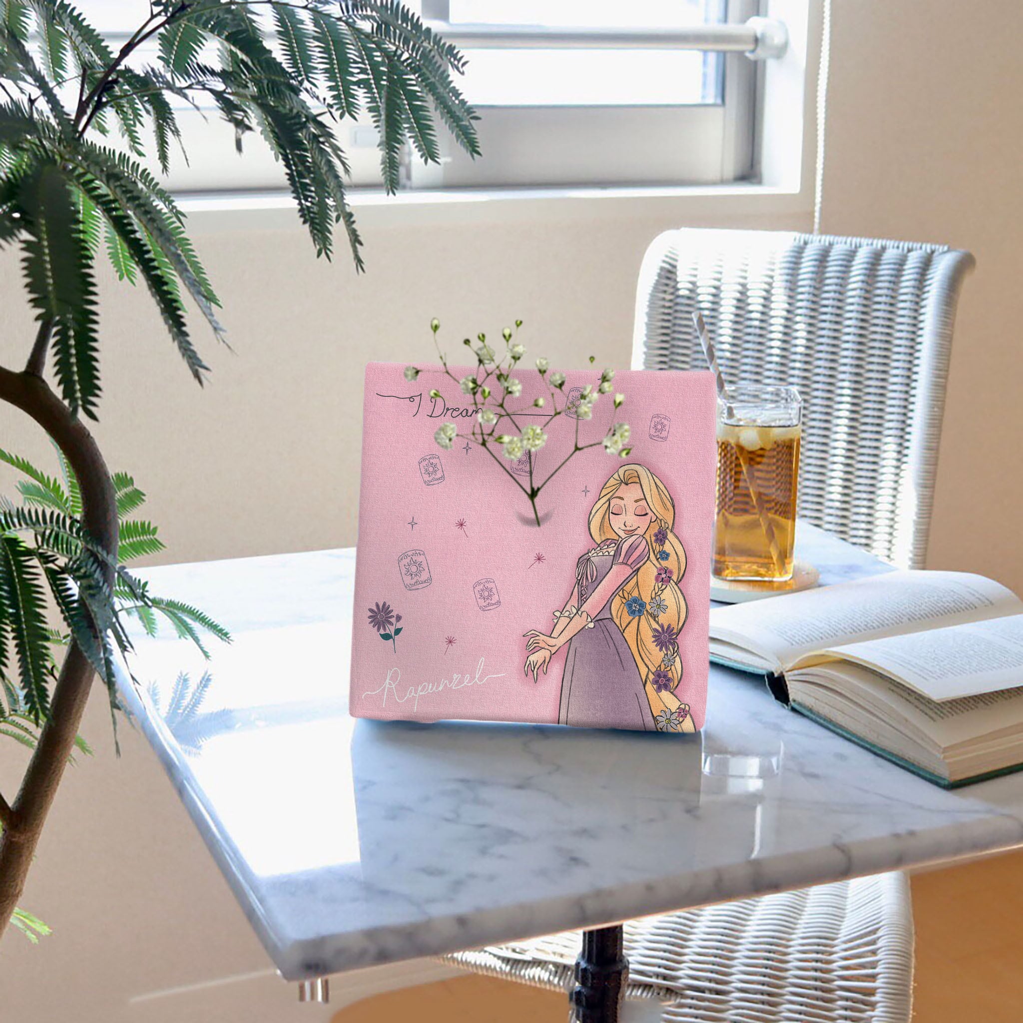 ラプンツェルのIKEBANA 20×20×2.7cm 一輪挿し 花瓶 ディズニー