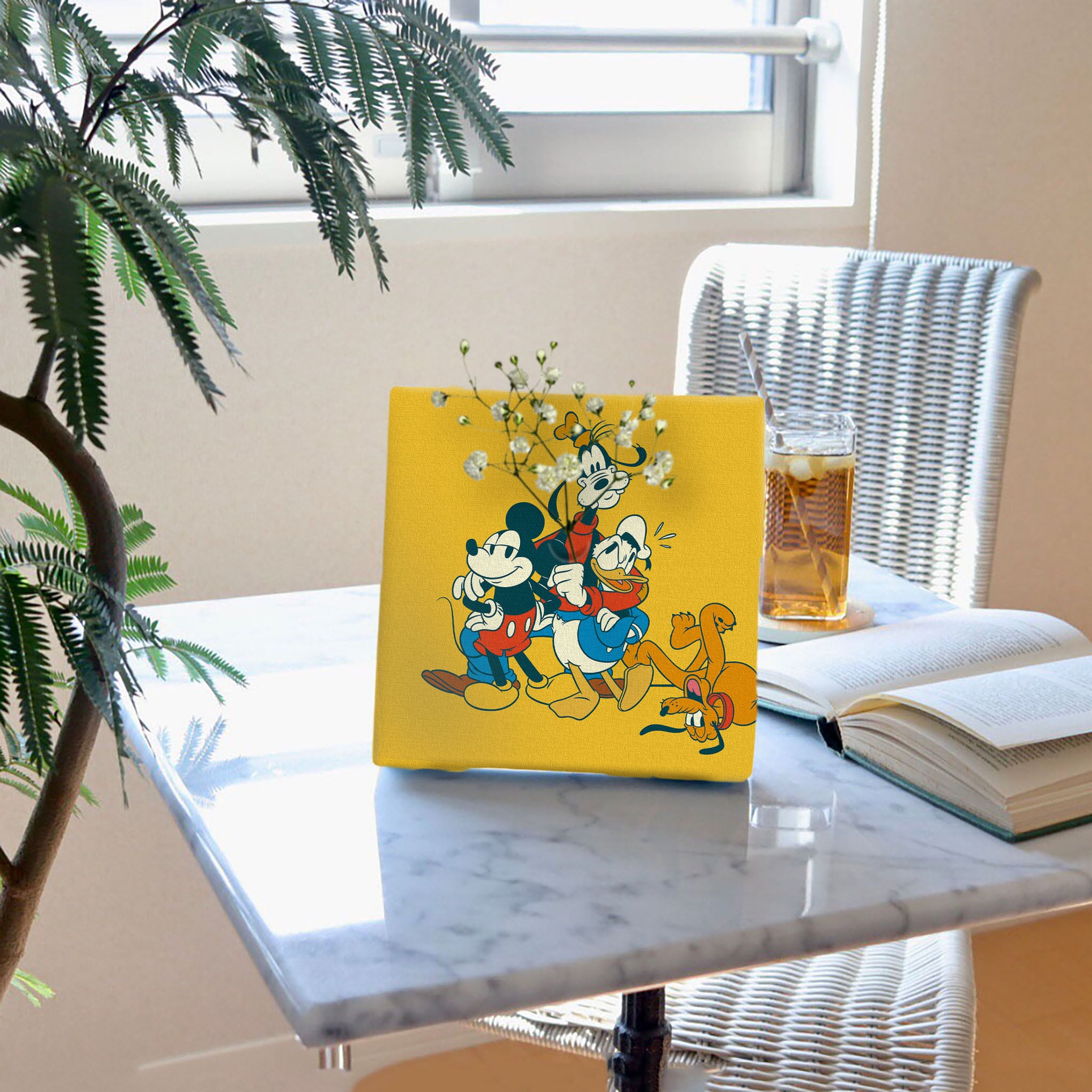 ミッキーマウスのIKEBANA 20×20×2.7cm 一輪挿し 花瓶 ディズニー 