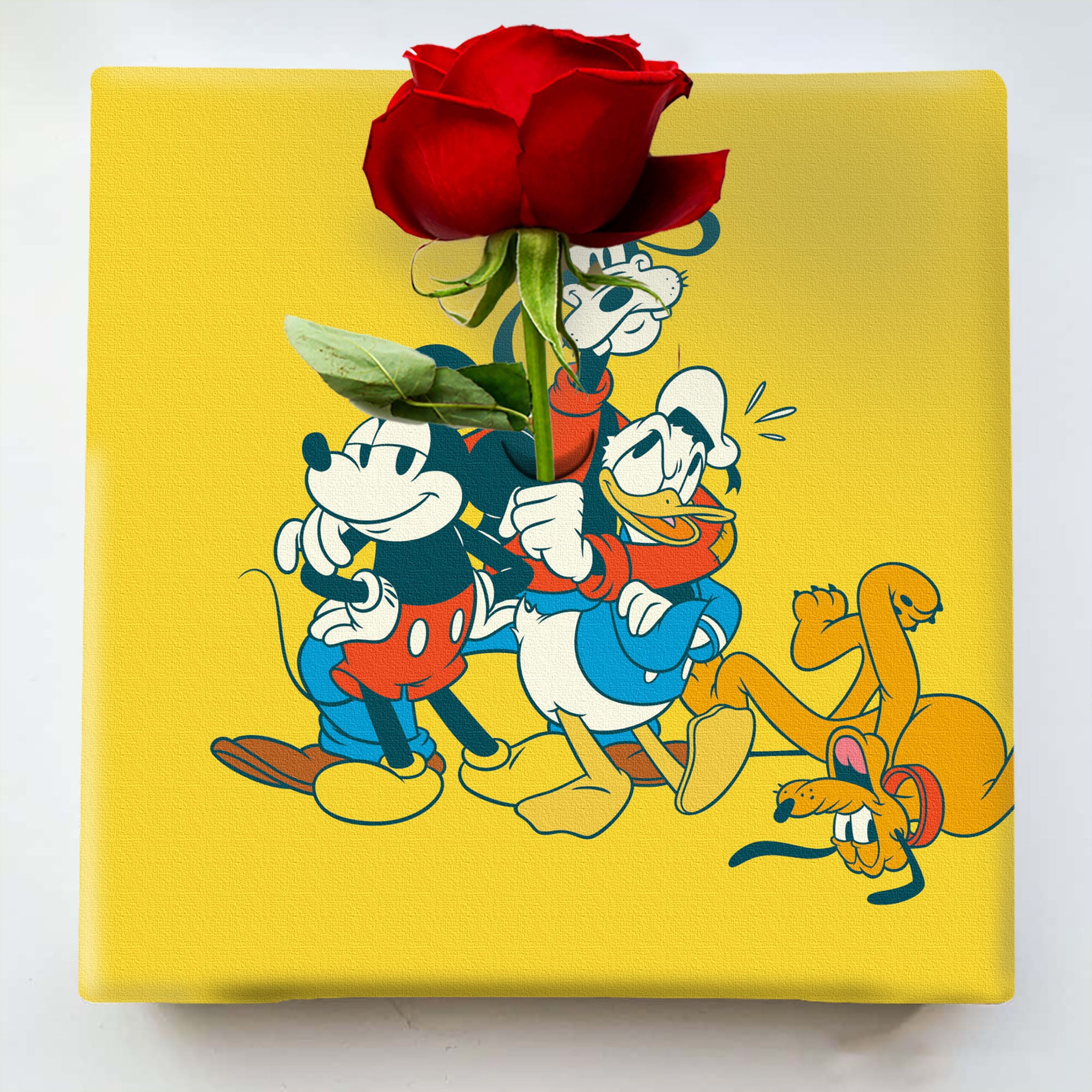 ミッキーマウスのIKEBANA 20×20×2.7cm 一輪挿し 花瓶 ディズニー 