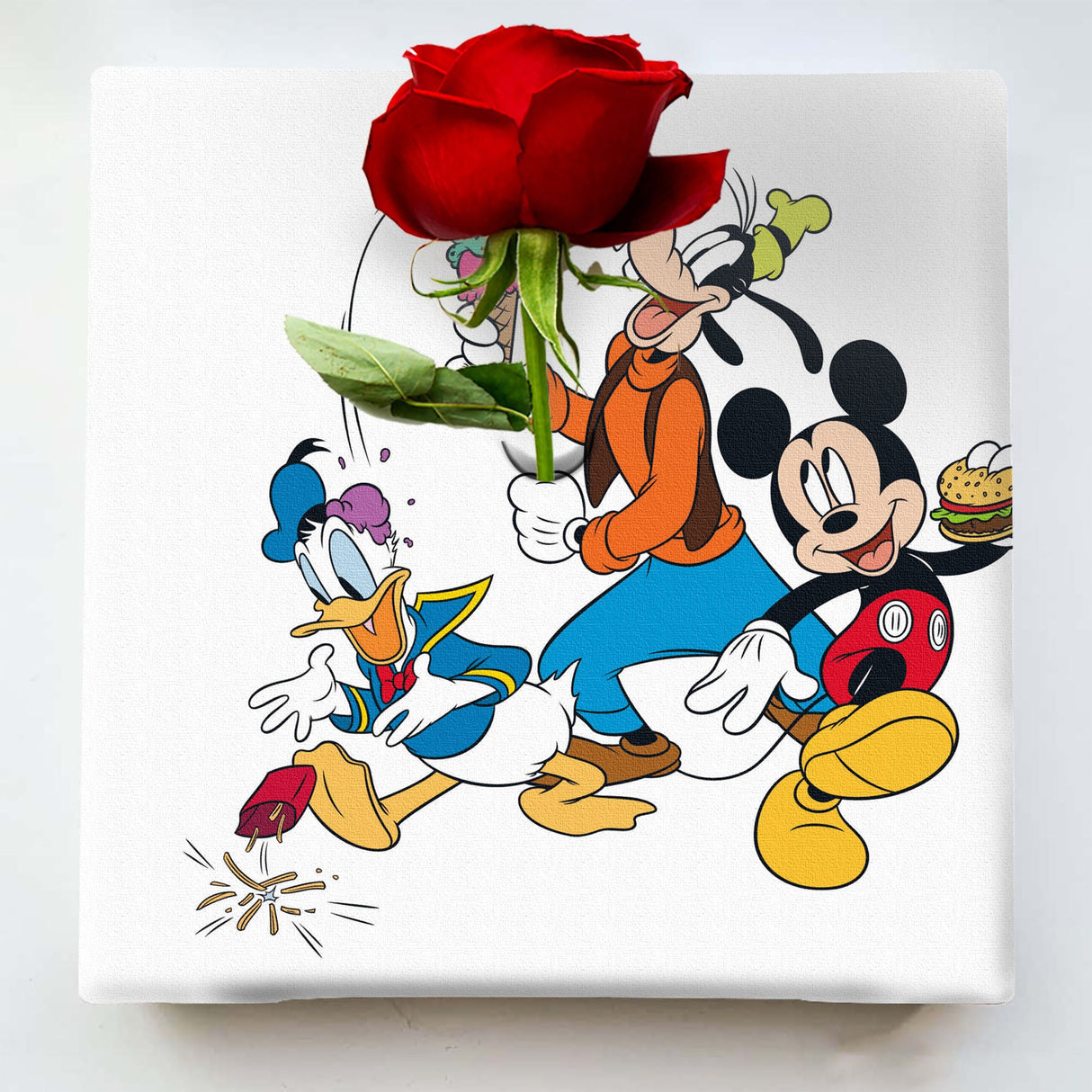 ミッキーマウスのIKEBANA 20×20×2.7cm 一輪挿し 花瓶 ディズニー ドナルドダック IKE-DSNY-2212-011