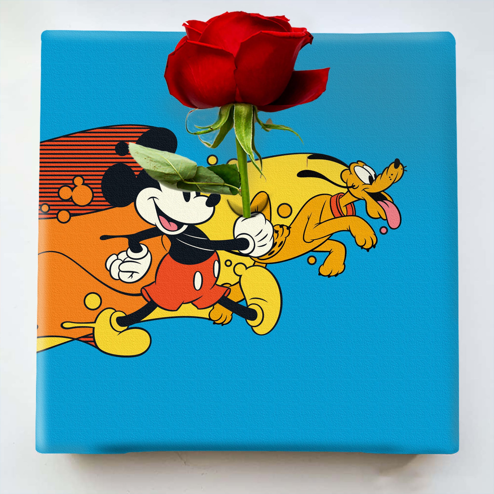 ミッキーマウスのIKEBANA 20×20×2.7cm 一輪挿し 花瓶 ディズニー IKE 