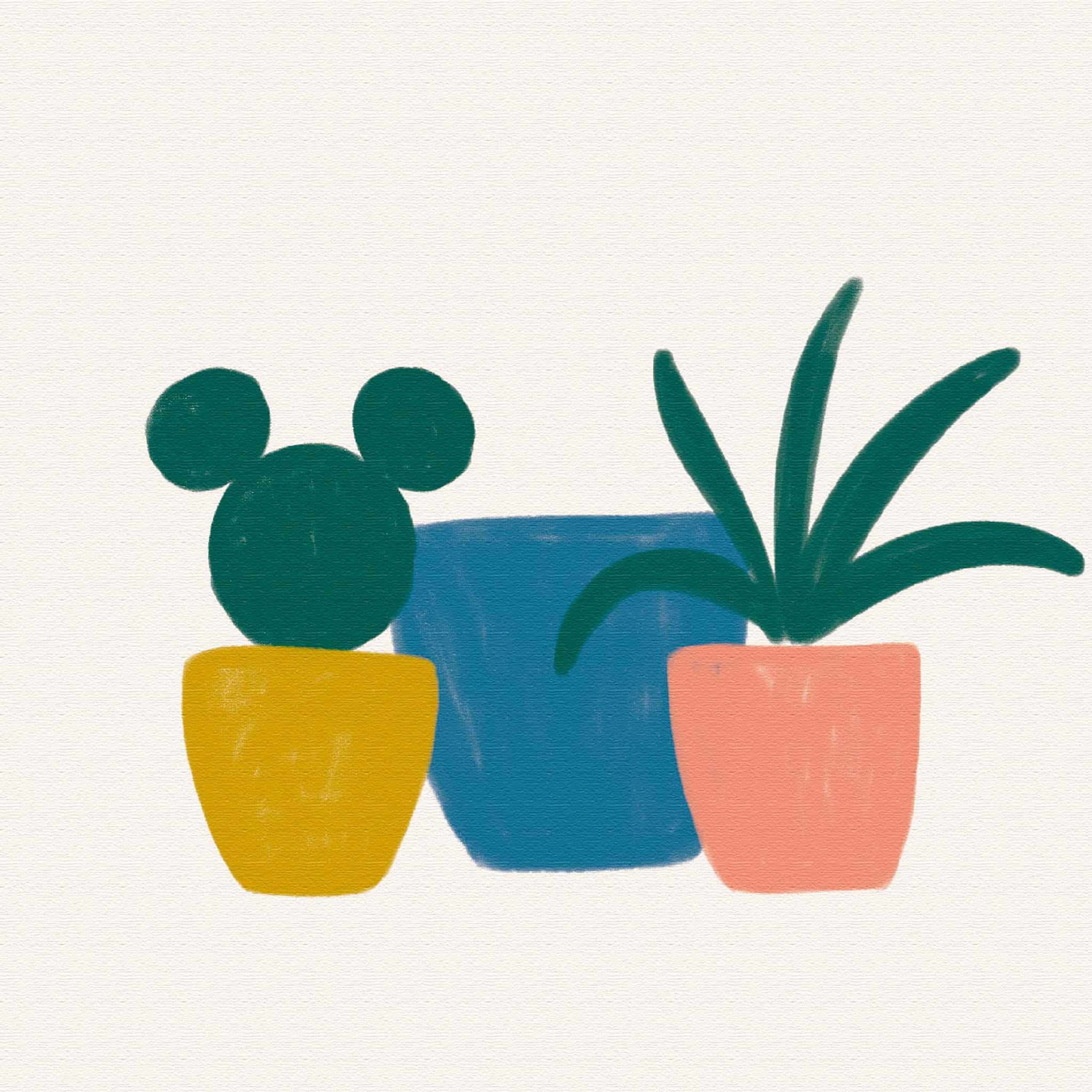 ミッキーマウスのIKEBANA 20×20×2.7cm 一輪挿し 花瓶 ディズニー