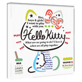 キティちゃんのファブリックボード インテリア アート 雑貨 kty-0006