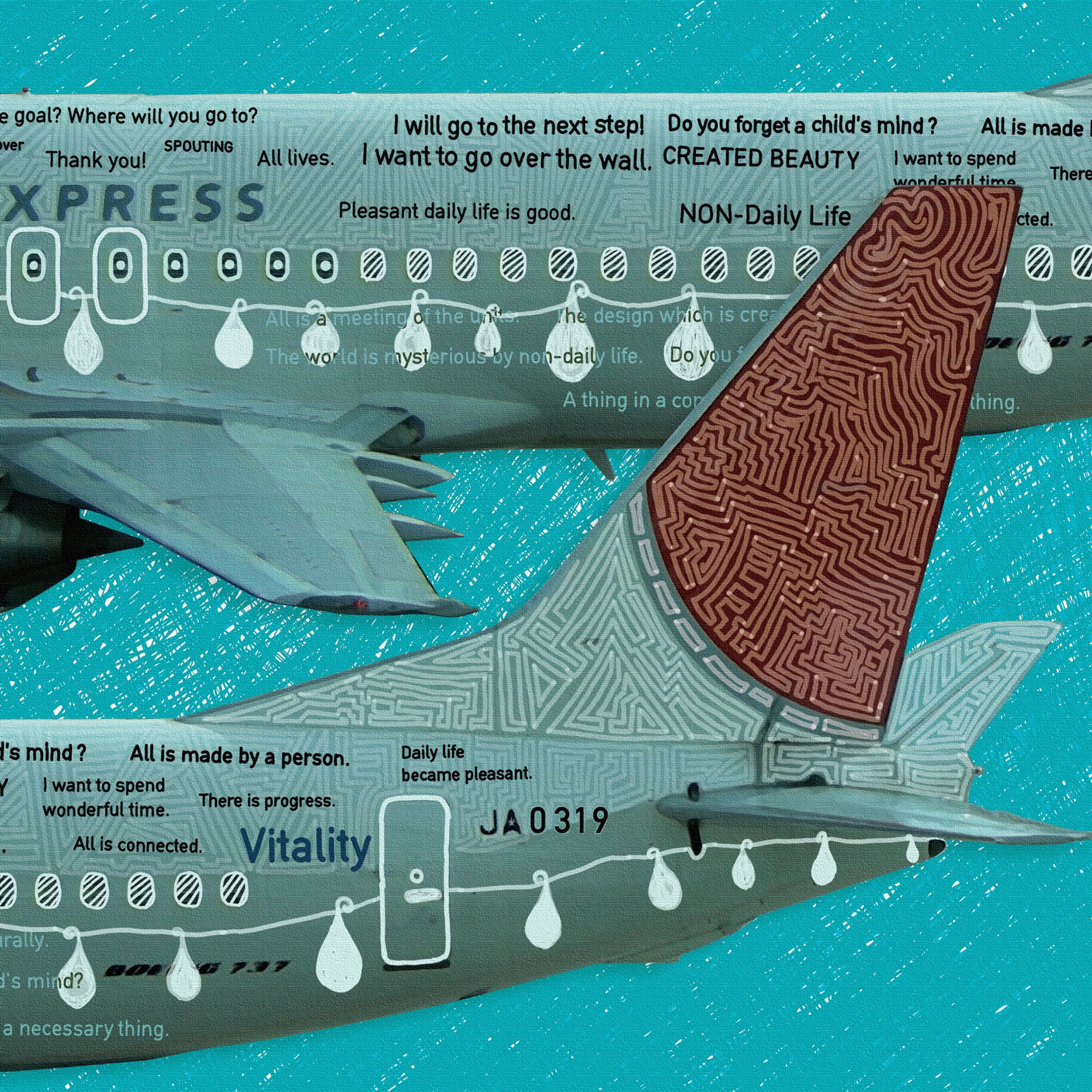 飛行機のインテリア小物 写真 壁掛け mic-0001 – ArtDeli. アート