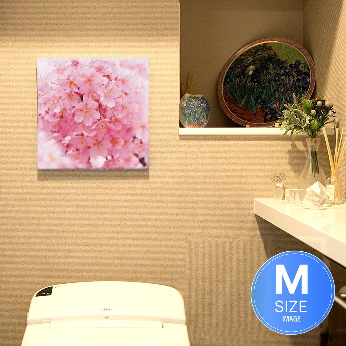 桜のファブリックパネル インテリア雑貨 アートパネル キャンバス 花 ピンク nori-2005-003 - ArtDeli. アートパネル専門店
