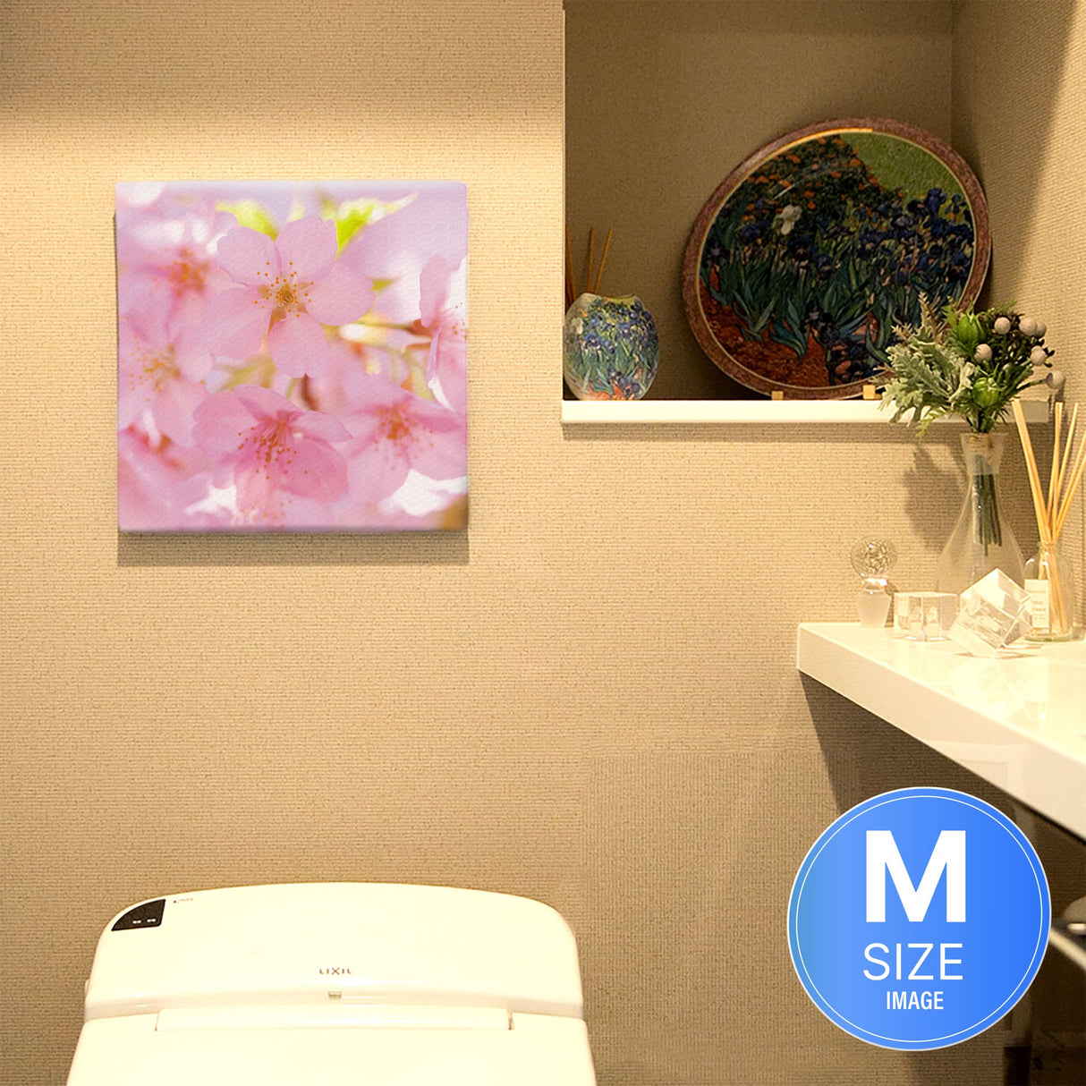 桜のファブリックパネル インテリア雑貨 アートパネル キャンバス 花 ピンク nori-2005-006 - ArtDeli. アートパネル専門店