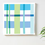 Checkered art interior accessories Photo Art pat-0052