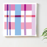 Checkered girly interior accessory Photo wall hanging pat-0053