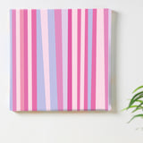 Stylish striped fabric panel interior art pat-0060