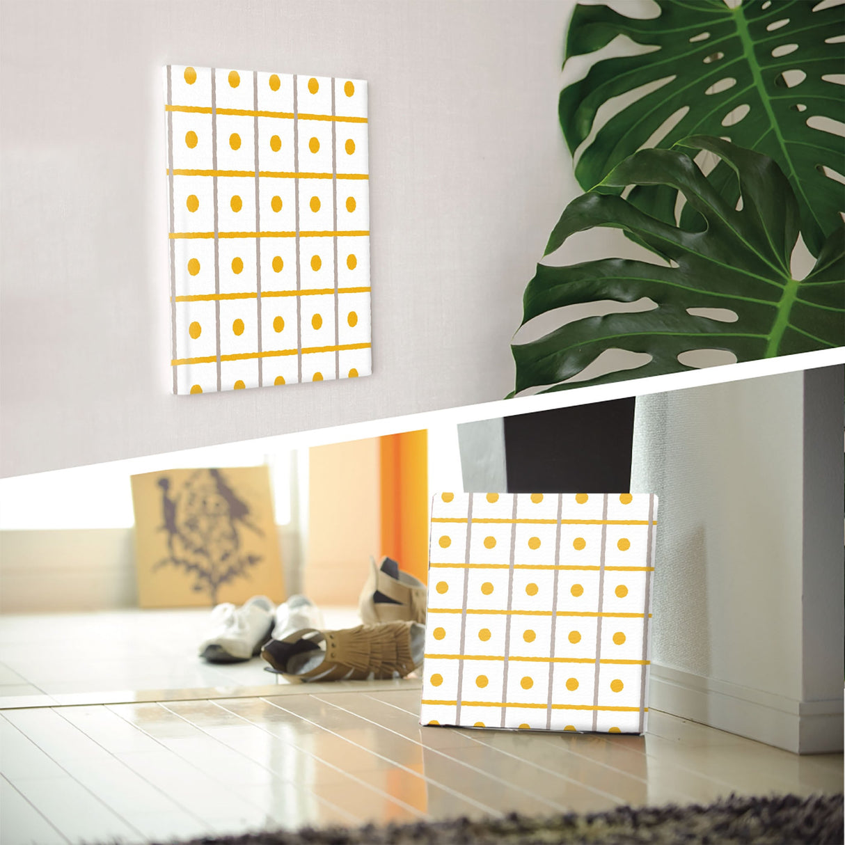 Checkered art panel interior goods pat-0081