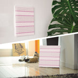 Stylish striped fabric panel photo wall hanging pat-0098