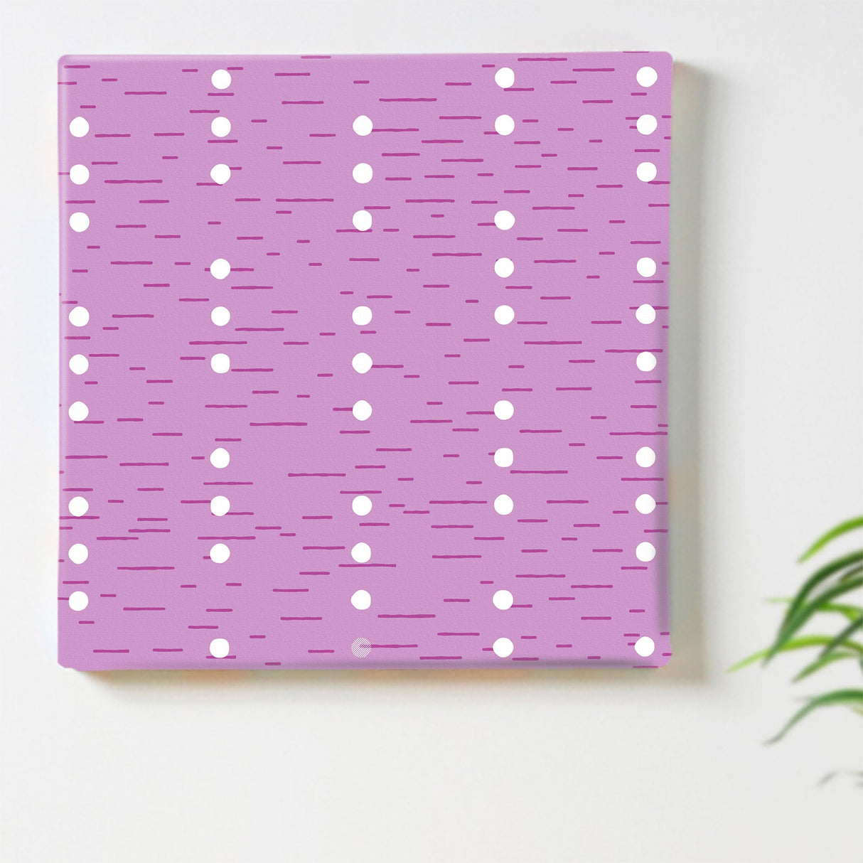 Purple polka dot motif interior accessory wall art pat-0110