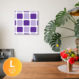 Purple tile motif interior accessories Living alone Interior pat-0120