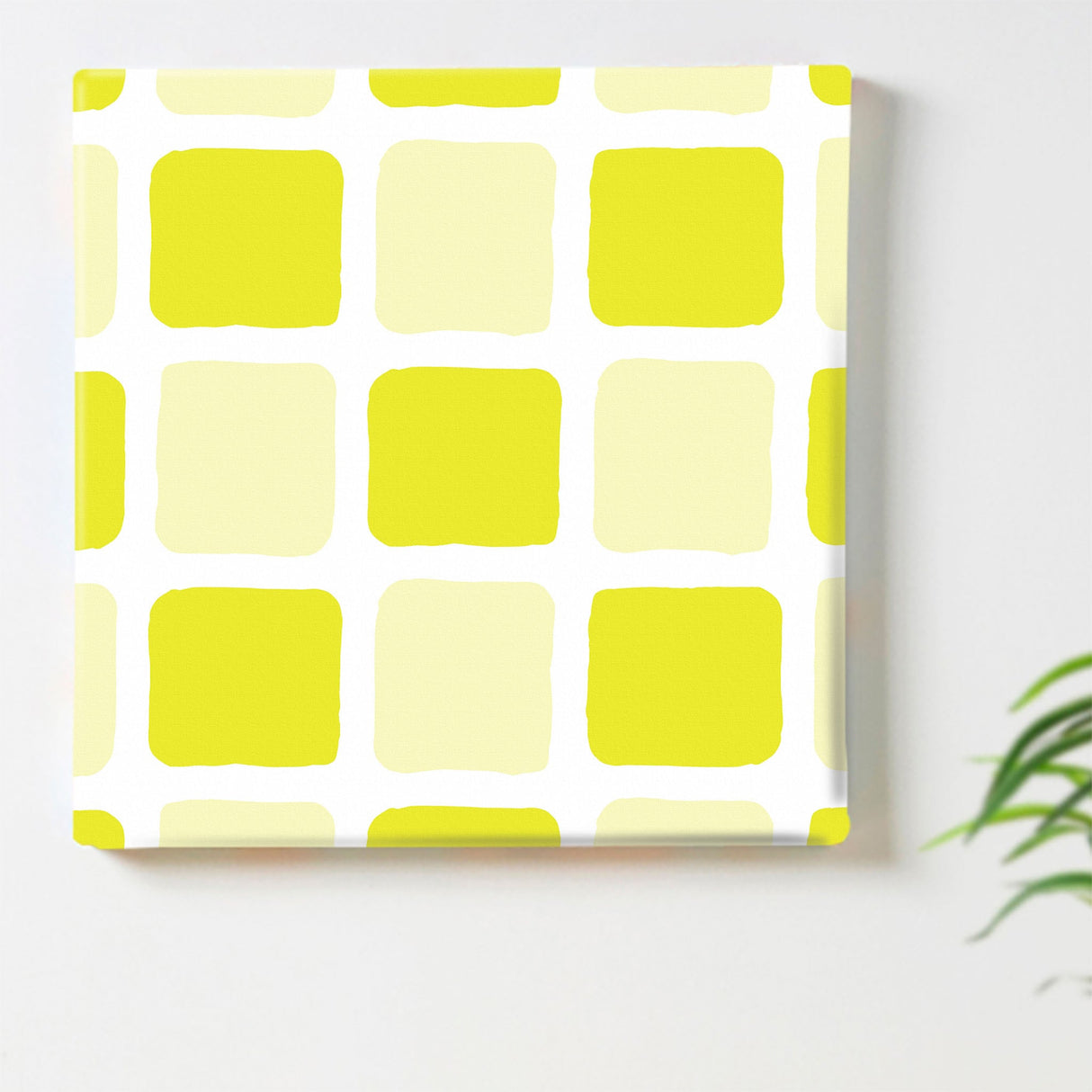 Yellow tile motif interior accessories Wall decor interior pat-0121