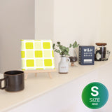 Yellow tile motif interior accessories Wall decor interior pat-0121