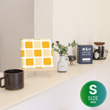 Orange tile motif interior accessories Interior art pat-0123