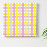 Recommended for children's rooms: Checkered fabric panel Art Goods pat-0136