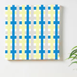 Checkered fabric panel recommended for entrance halls. Interior design for single living pat-0138