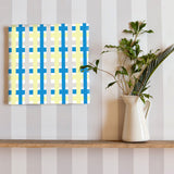 Checkered fabric panel recommended for entrance halls. Interior design for single living pat-0138