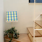 Checkered fabric panel recommended for entrance halls. Interior design for single living pat-0138