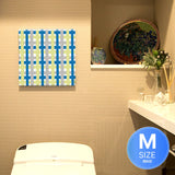 Checkered fabric panel recommended for entrance halls. Interior design for single living pat-0138