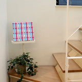 Checkered fabric panel wall decor for bedrooms pat-0139