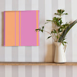 Perfect for a child's room, striped fabric panel poster art pat-0140