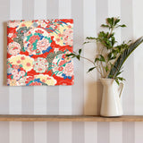 Traditional Japanese pattern fabric panel wall art pat-0192