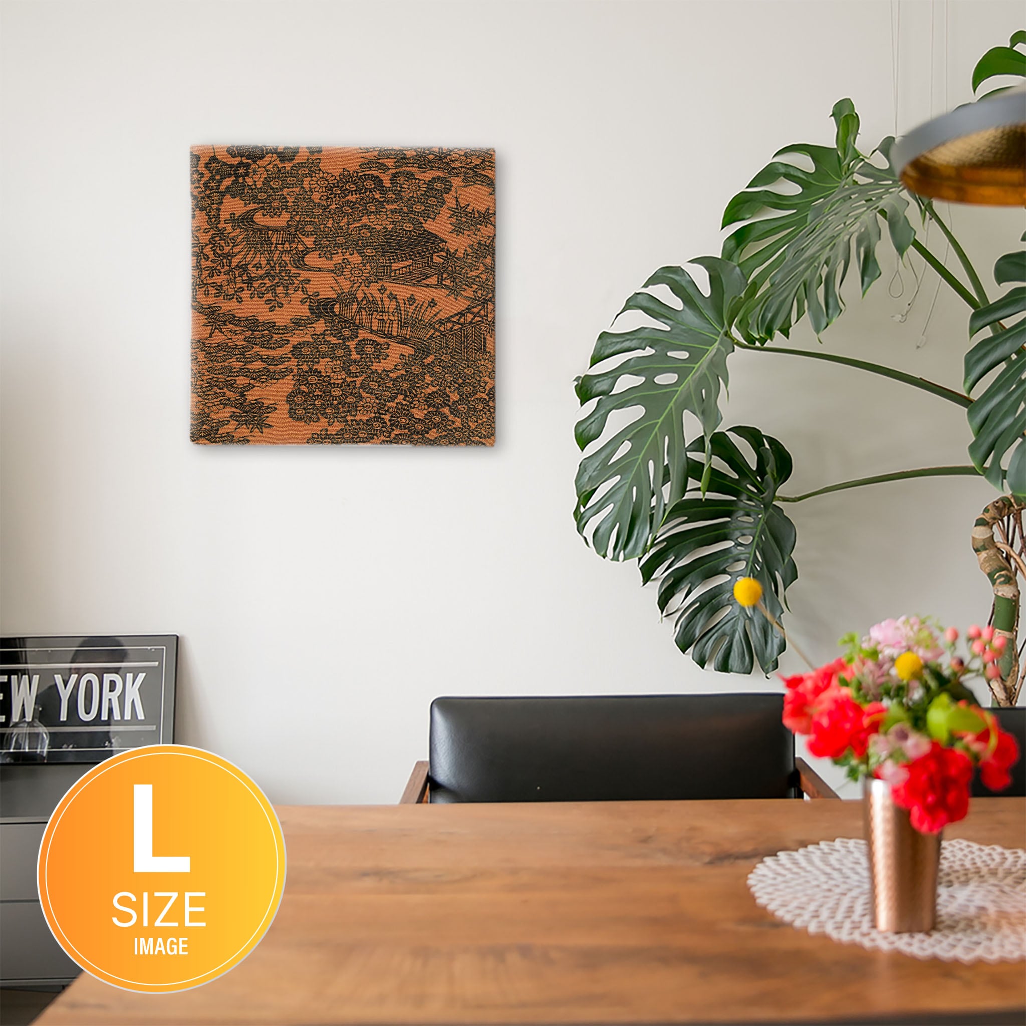 Japanese pattern fabric panel wall art pat-0228 – ArtDeli. アート