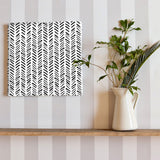 Geometric pattern fabric board Interior goods Art panel Canvas patt-1802-11