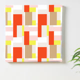 Geometric pattern fabric board Interior goods Art panel Canvas patt-1803-031