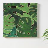 Botanical fabric panel Interior goods Art panel Canvas Green Plants patt-2003-03