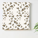 Butterfly pattern fabric panel Interior goods Art panel Canvas White Animal patt-2003-06