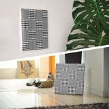 Houndstooth Wall Decor Interior Goods Art Panel Canvas Geometric Pattern patt-2112-001