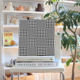 Houndstooth Wall Decor Interior Goods Art Panel Canvas Geometric Pattern patt-2112-001