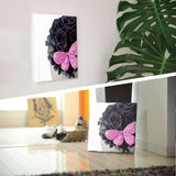 Butterfly motif interior, fabric panel wall decor interior pho-0014