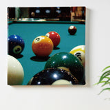 Fabric panels for wall hangings | Billiards Wall Decor Interior pho-0034