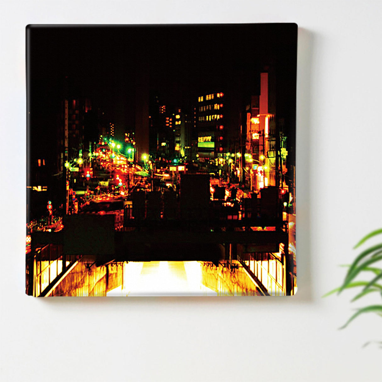 Art panel using night view photos Wall hanging art pho-0051