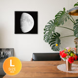 Fabric panel poster art with moon motif pho-0063