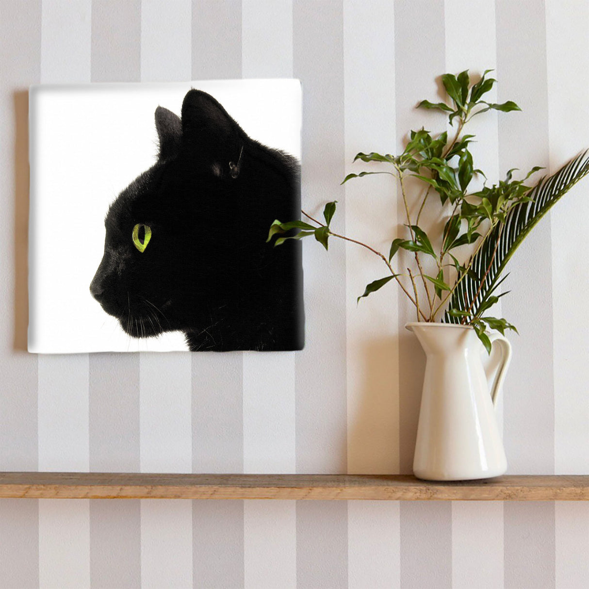 Black cat art board, accessories, interior