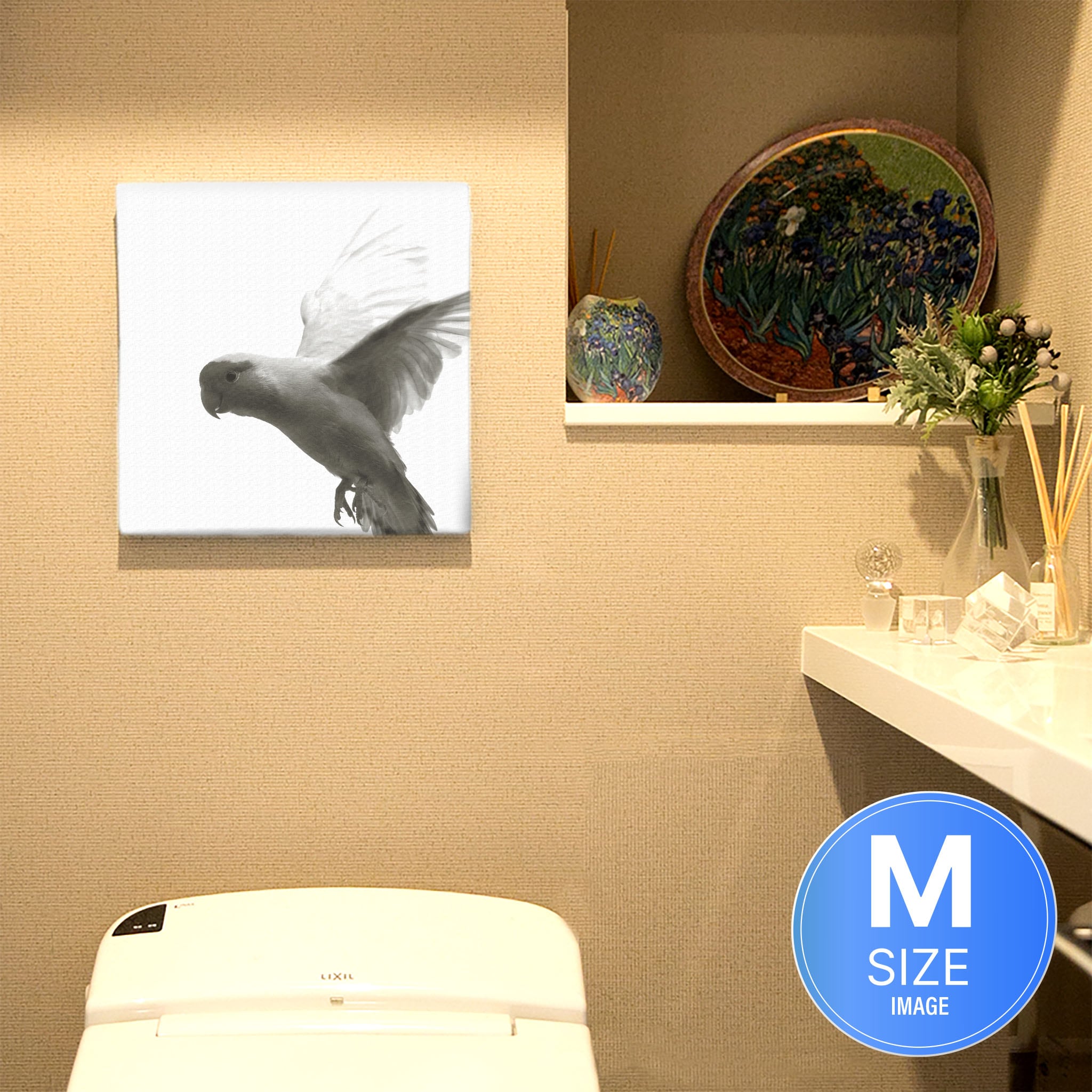 鳥のファブリックボード インテリア 雑貨 アート シンプルモダン pho