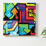 Graffiti fabric panel Interior goods Art panel Canvas poht-1805-07